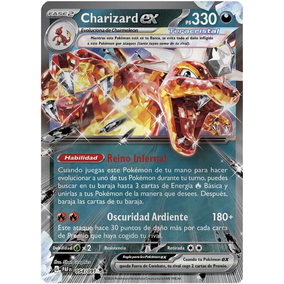 Blister Cartas Charizard EX Pokémon Español carta charizard