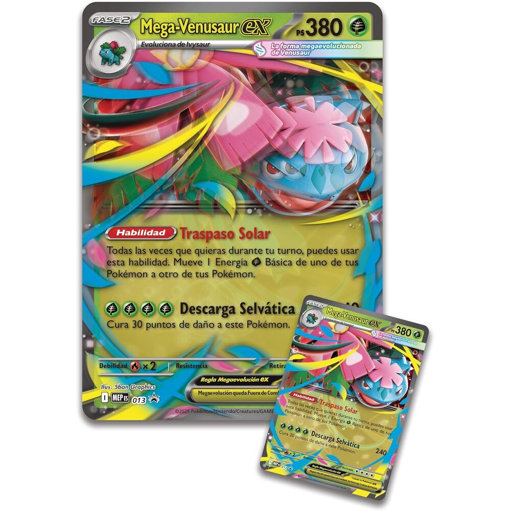 Blister Premium cartas Mega-Venusaur Pokemon Latino Carta Mega Venusaur