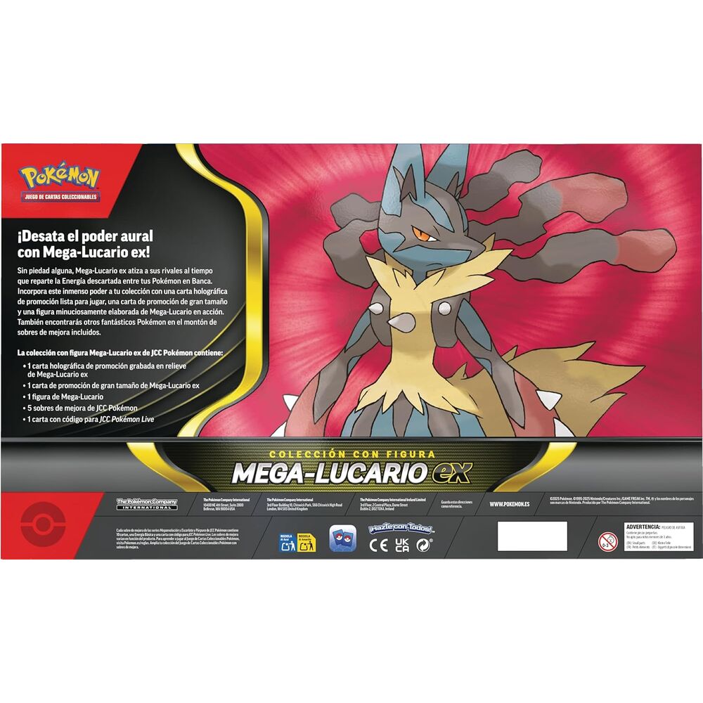 Blister Cartas Mega Lucario EX Pokémon Español - Imagen 2