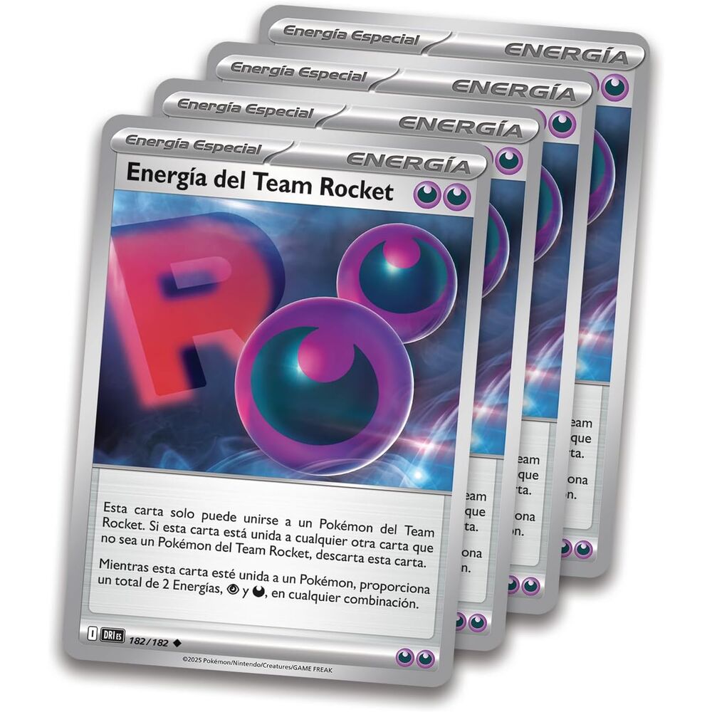 Blister cartas league battle deck team rockets mewtwo ex pokemon latino energia team rocket