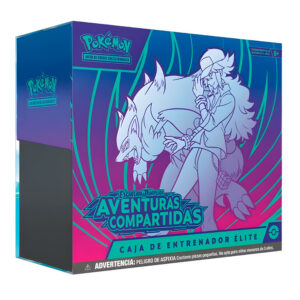 Estuche Entrenador Elite cartas Aventuras Compartidas Pokemon latino