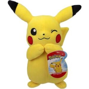 Peluche de Pikachu Pokémon de 20 cm, muñeco suave del Pokémon tipo eléctrico más icónico.