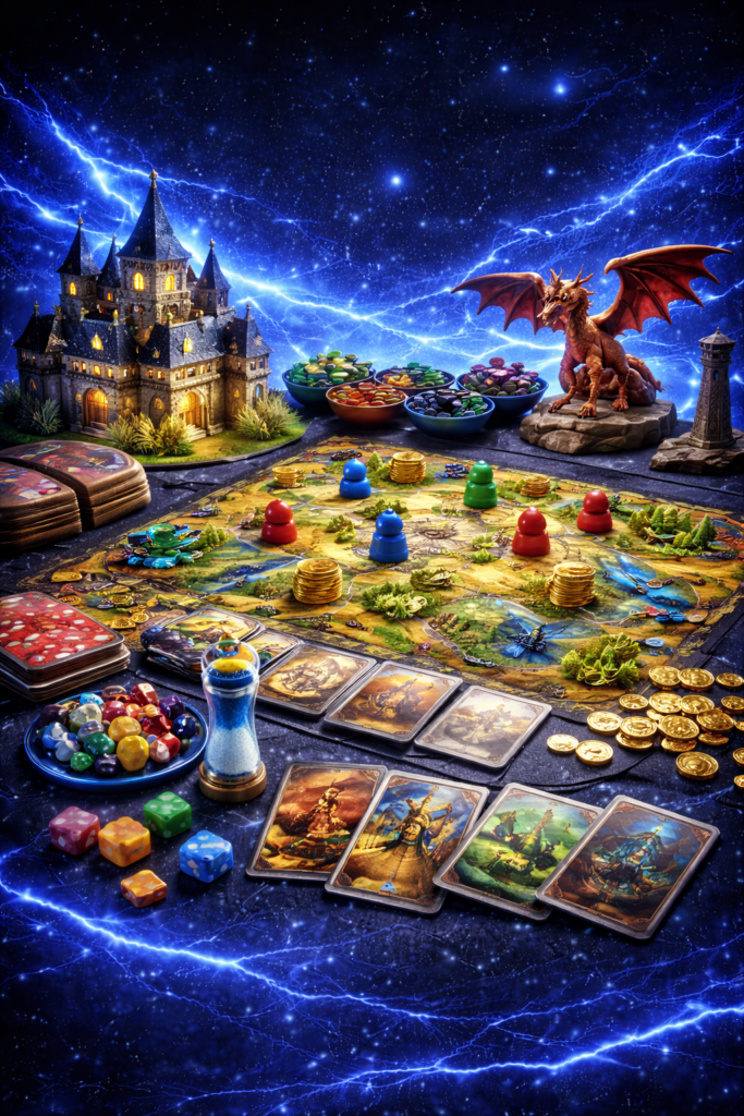 Juegos de mesa modernos disponibles en Full Vicie Games para todas las edades.